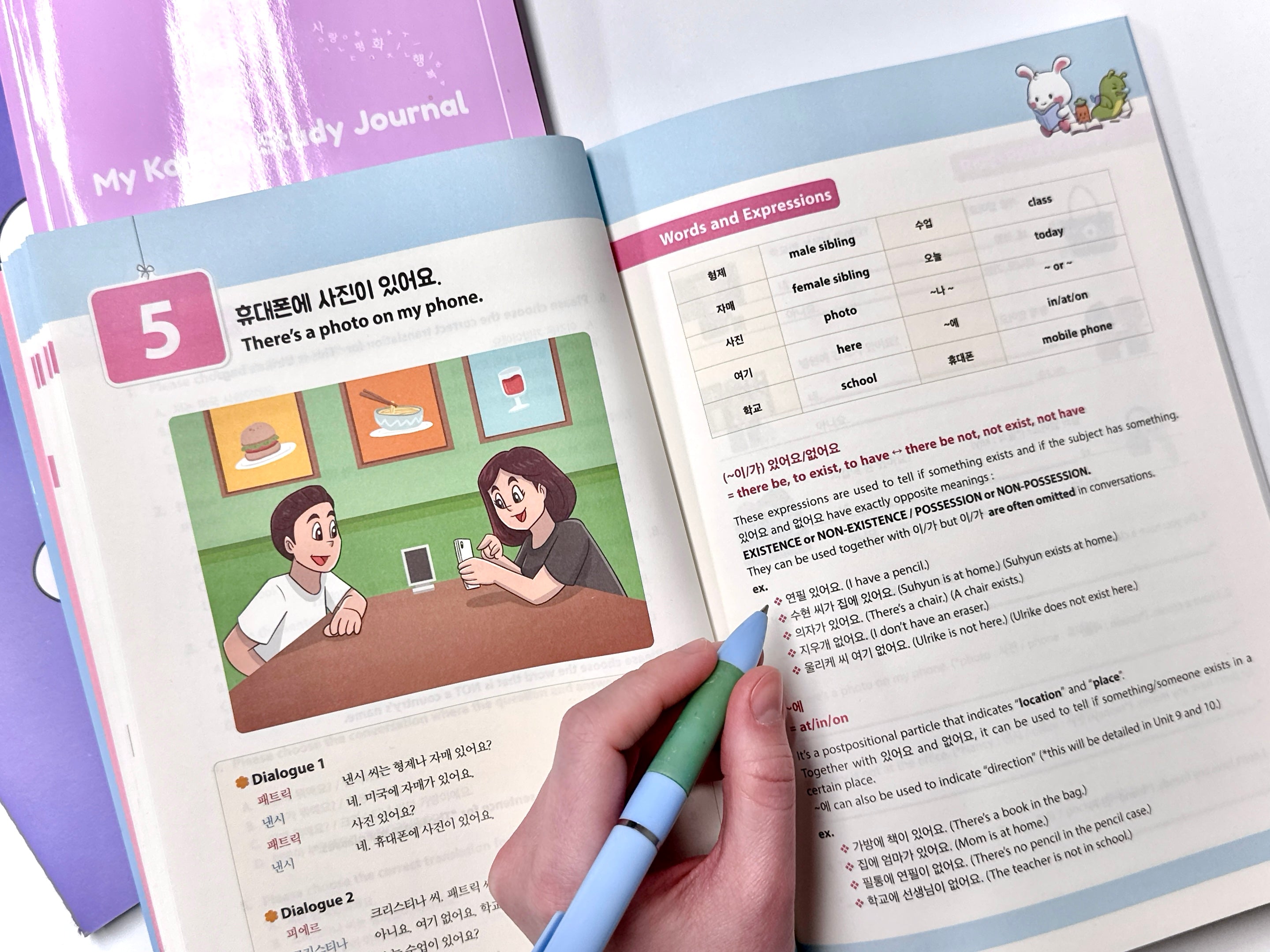 Korean For All 1 Chapter 5: ~이/가 있어요/없어요, ~에, Korean Words related to Family and Places