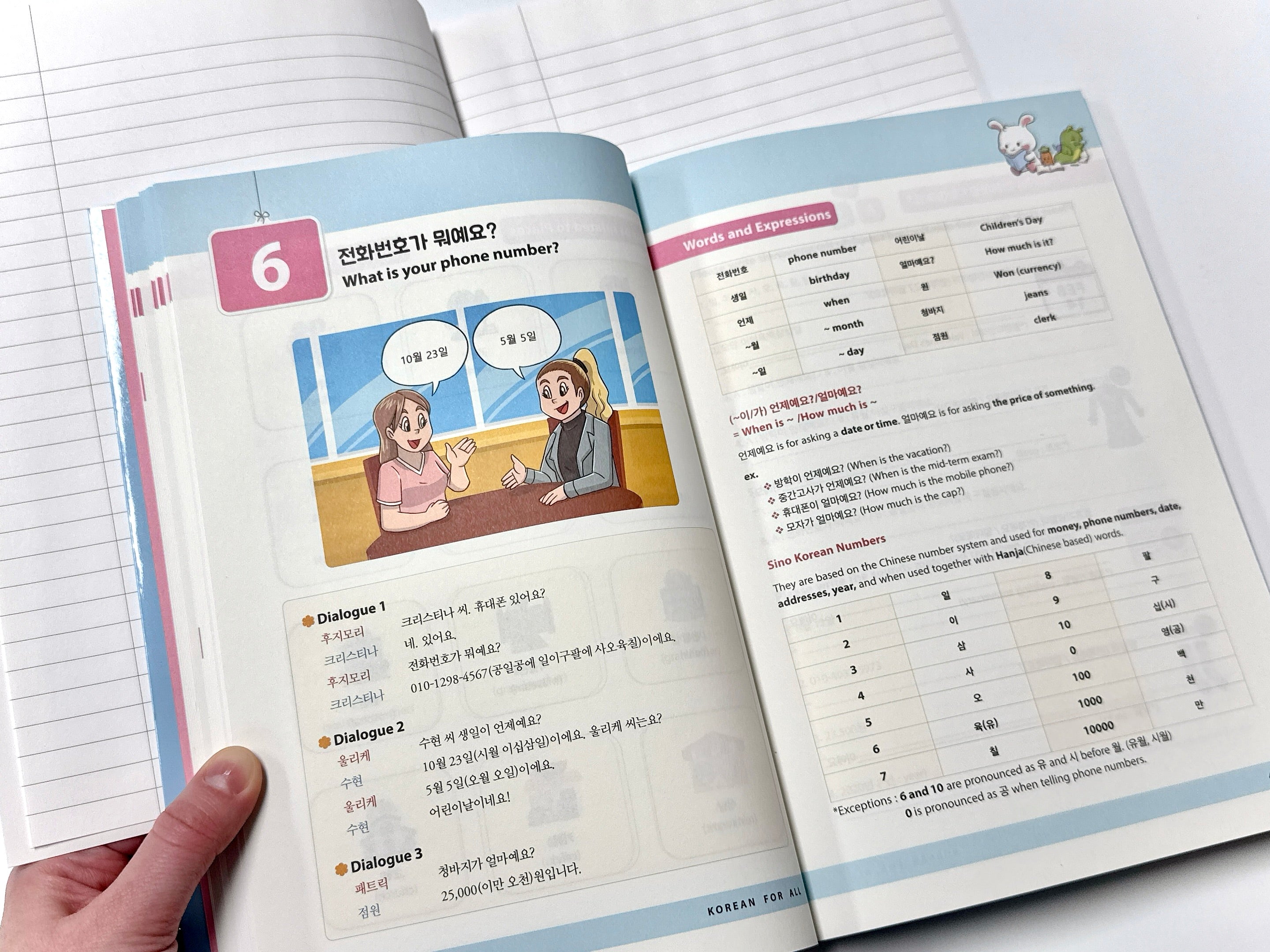 Korean For All 1 Chapter 6: 이/가 언제예요? 얼마예요? Sino-Korean Numbers