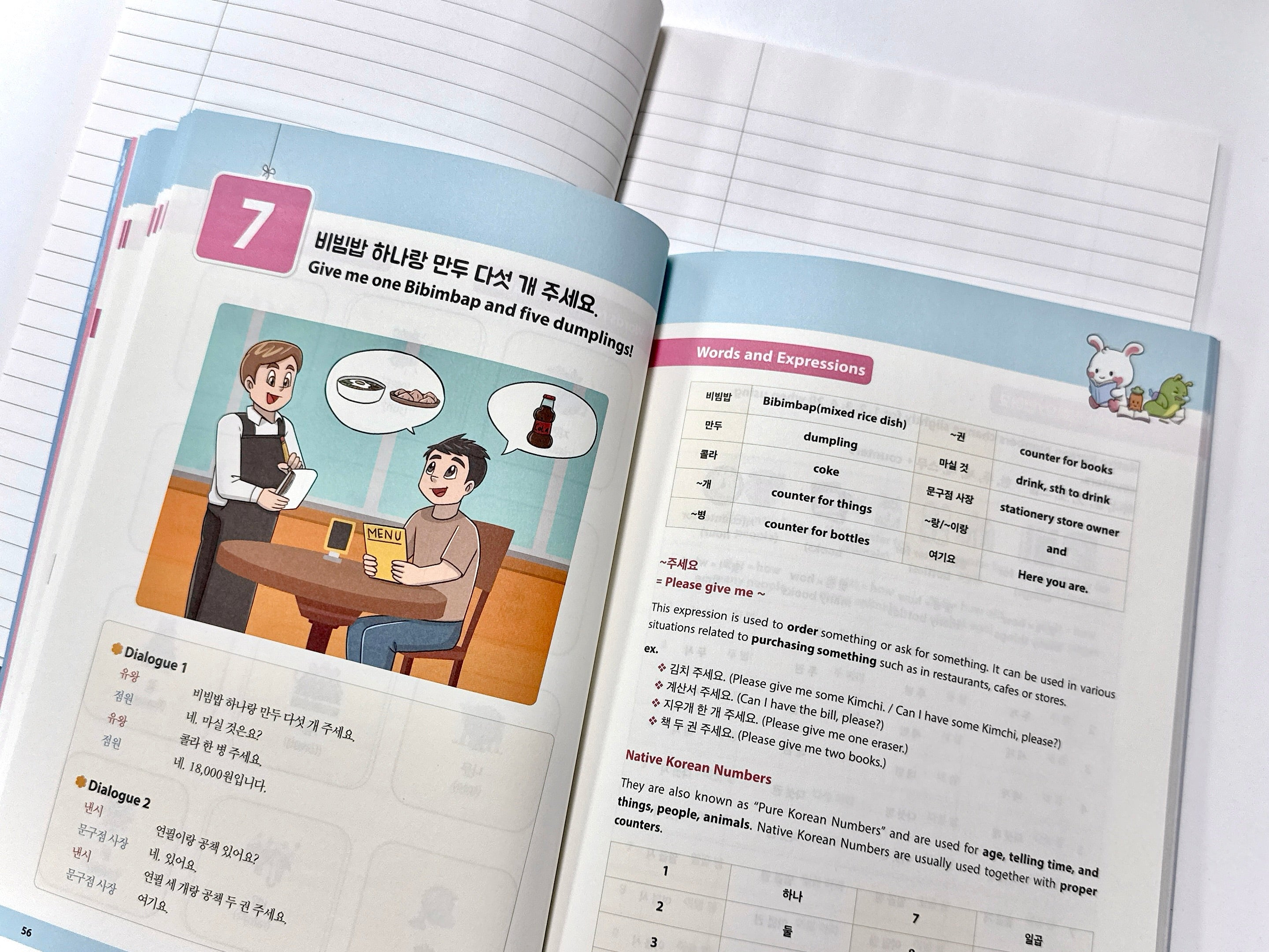 Korean For All 1 Chapter 7: Native Korean Numbers, Counters in Korea, How to Order Food in Korean