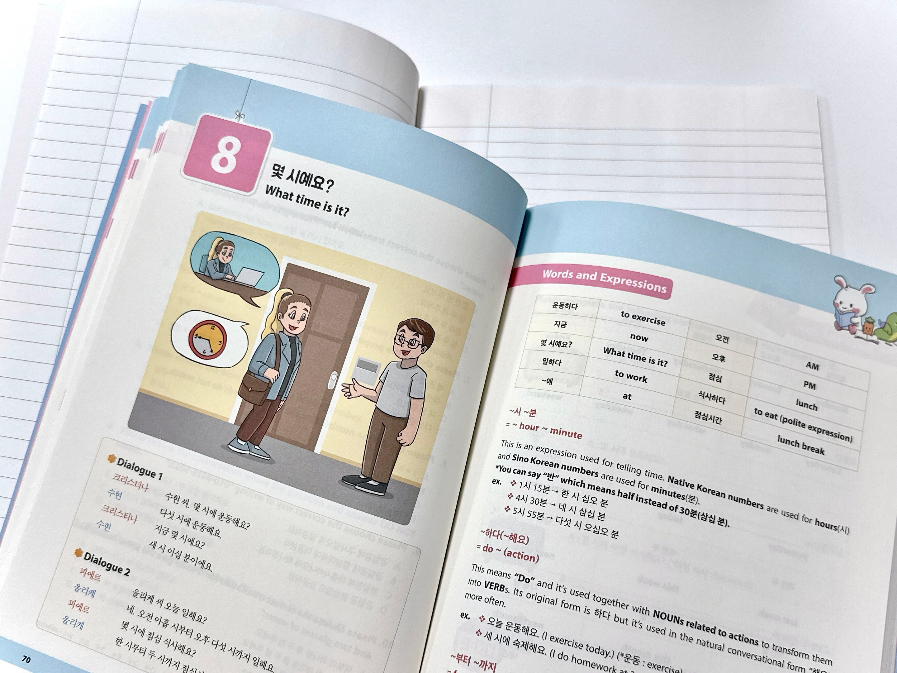 Korean For All 1 Chapter 8: Weeks and Days in Korean, ~시 ~분, ~부터 ~까지, Telling time in Korean