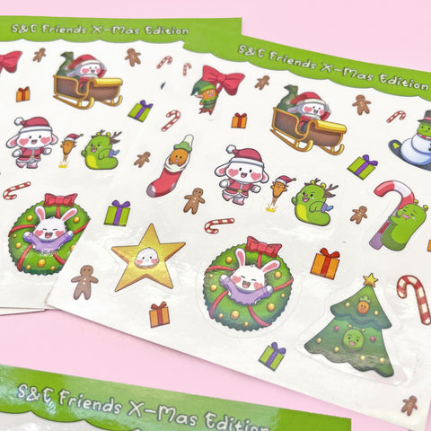 S&C Friend Christmas Stickers Set (10ea)