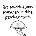 Must-Know Korean Phrases in the Restaurnat
